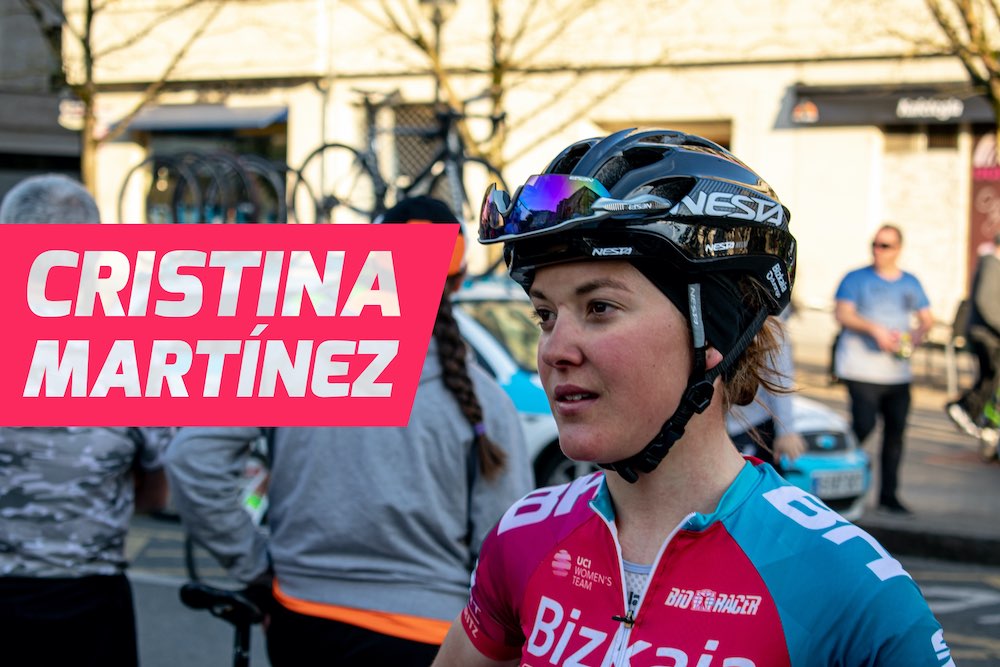 Cristina Martínez, ciclista de Bizkaia-Durango en 2020
